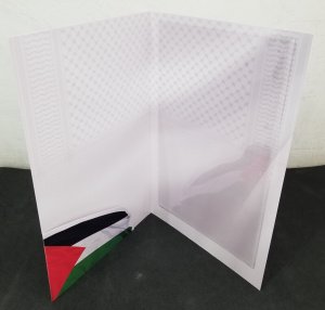 Malaysia Free Palestine 2023 Israel Armed War Flag Flower Hibiscus (folder)