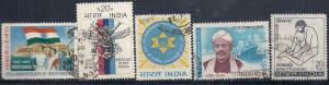 India #556-60 (U) CV $3.20