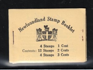 Newfoundland Booklet #4a Very Fine Never Hinged Complete Booklet - Some Stains 