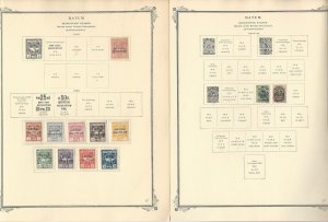 Batum Collection 1919-1920 on 2 Scott Specialty Pages