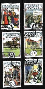 New Zealand-Sc#1145-50-used set-The Emerging Years:1930's-19