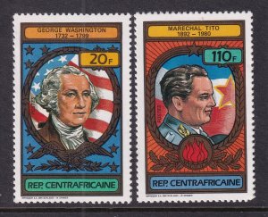 Central African Republic 583-584 MNH VF