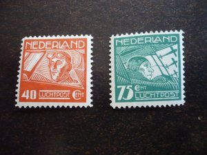 Stamps - Netherlands - Scott# C4-C5 - Mint Hinged Set of 2 Stamps