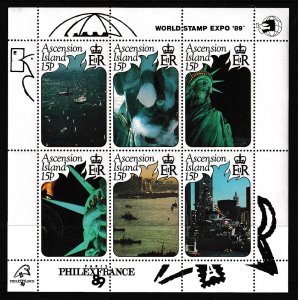 Ascension 474 Souvenir Sheet MNH VF