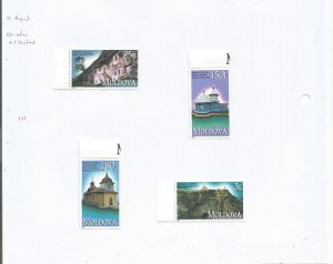 MOLDOVA - 2000 - Churches & Cloisters - Perf 4v Set - M L H