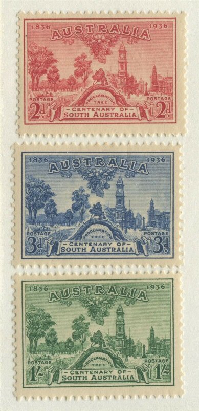 AUSTRALIA #159-161 MINT SET 