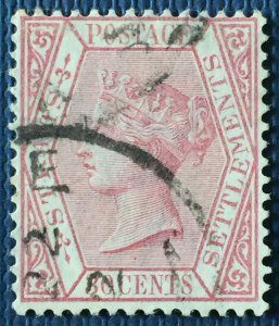 Malaya Straits Settlements 1883-91 QV 30c Used Wmk CA SG#69 M4727