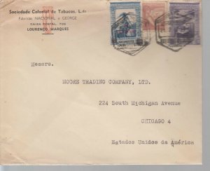 1946 Mozambique Tobacco Company cover to USA