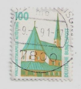 1989 Germany #1530 stamp Pilgrimage Chapel, Altötting, Churches Cathedrals, USED