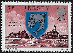 Jersey #141 Mint Never Hinged Stamp - Coat of Arms - Lighthouse