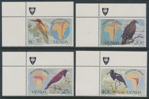 South Africa Homelands Venda  Sc 100-103 MNH  1983 Migratory Birds & Maps