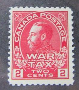 Canada SC #MR2 WAR TAX  MH Fine stamp