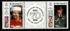 KIRIBATI SG366a 1991 ROYAL BIRTHDAYS MNH