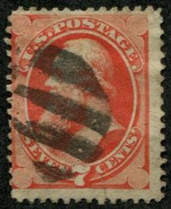 USA SC# 149 Stanton 7c, faulted (*) fancy cancel