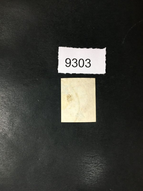 US STAMPS # 10 ORANGE BROWN IMPERF USED LOT #9303