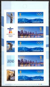 Canada 2010 Olympics Games Vancouver Mi. 2613/4 Strip MNH