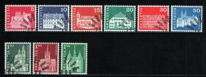 Switzerland 440-450 used set superb cancels