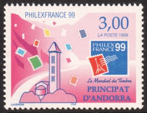 Andorra (French) #510  MNH - Philatelic Exhibition PhilexFrance (1999)