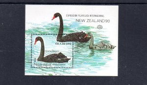 NICARAGUA #1820 1990 NEW ZEALAND '90 PHILATELIC EXIB. MINT VF NH O.G S/S