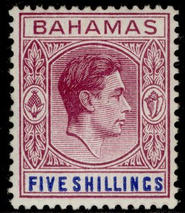 BAHAMAS GVI SG156e, 5s red-purple & deep bright blue, LH MINT. Cat £24. CHALKY