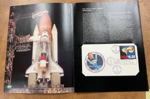 Space Shuttle Challenger Flown Cover in  Folder--Scott #1909 Express Mail Stamp