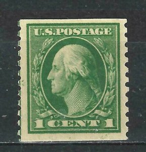 #443 US 1 CENT GREEN WASHINGTON-MINT-VERT. COIL-N/H-FINE-VF