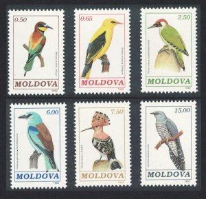 Moldova Oriole Hoopoe Woodpecker Cuckoo Birds 6v 1992 MNH SC#31-36