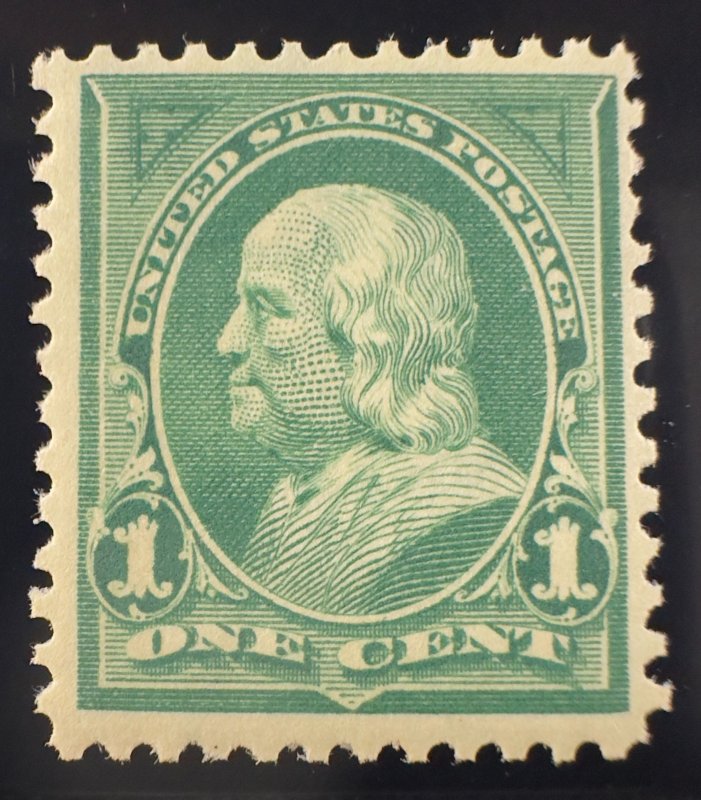 US Scott #279 Yellow Green VF M OG NH