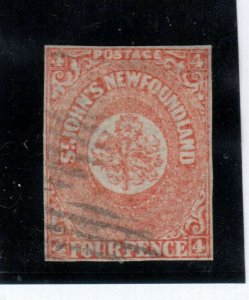 Newfoundland #12 Very Fine Used **With Certificate**