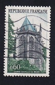 France  #1310   used  1971     Saint Chapelle   Riom  60c