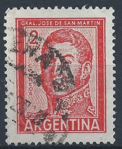 Argentina 1959 2p San Martin - Scott 692 used