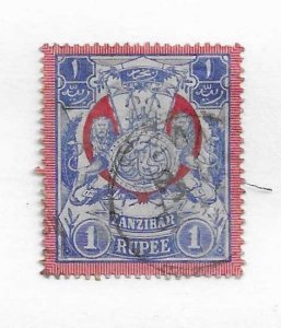 Zanzibar Sc #89 1R  used FVF