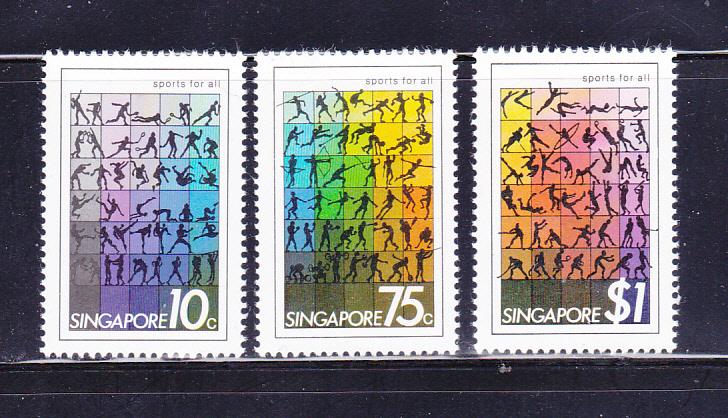 Singapore 375-377 Set MNH Sports (C)