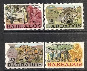 Barbados 380-83 MNH 1973 Pottery Industry