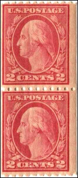 USA SC# 488 G Washington PAIR 2c MNH