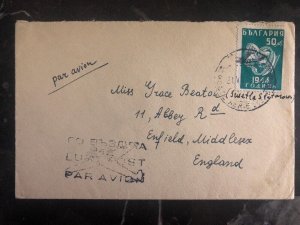 1948 Sophia Bulgaria Airmail Cover To Enfield England