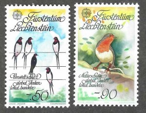 Liechtenstein  Scott 829-830  MNH  Complete