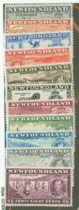 Newfoundland #233-243v  Single