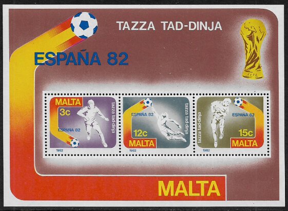 Malta #618a MNH S/Sheet - World Cup Soccer