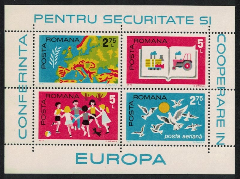 Romania European Security and Co-operation Conference Helsinki MS issue 1975