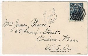 Newfoundland 1904 PILLEYS ISLAND cancel on cover to the U.S.