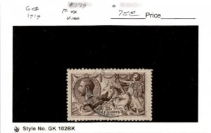 Great Britain, Postage Stamp, #179 Used, 1919 King George (AG)