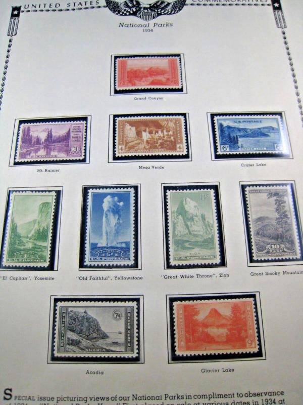 U.S.-SCOTT #740-749 - NATIONAL PARKS SERIES - COMPLETE SET OF 10  (kbus4)