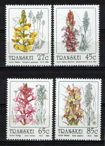 South Africa Transkei 263-266 MNH Orchids Plants Flowers ZAYIX 0424S0105M