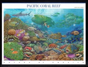 3831 MNH NATURE OF AMERICA SERIES 6th SHEET  Pacific Coral Reef