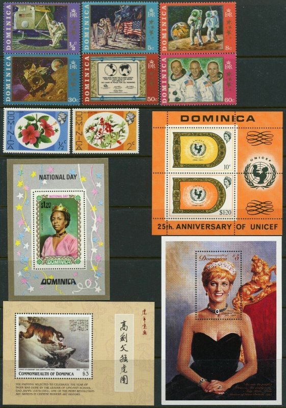 Dominica Postage Stamp Sheet Collection British Commonwealth Topical Royalty