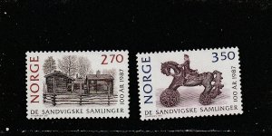 Norway  Scott#  911-912  MNH  (1987 Sandvig Collection)