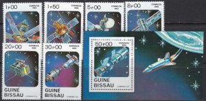 Guinea Bissau 465-72 MNH 1983 Telecommunications (102)(ad4953)