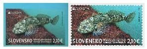 Slovakia 2024 EUROPA Rare fish set of both type stamps MNH