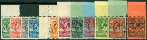 SG 116-126 Falklands 1929-37 ‘Whale & Penguin’ ½d-£1 set ‘perf’ specimen. 1d...